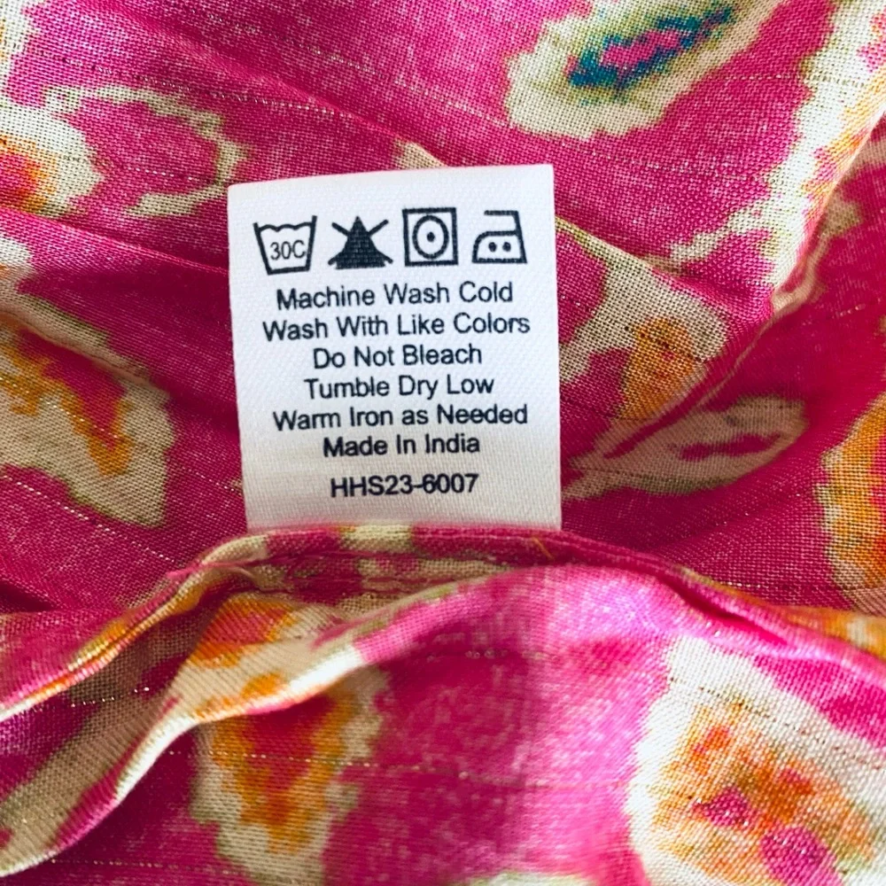 HOUSE OF HARLOW 1960 Dress Pink Floral Mini Balloon Sleeves Small Boho Chic - Picture 14 of 14